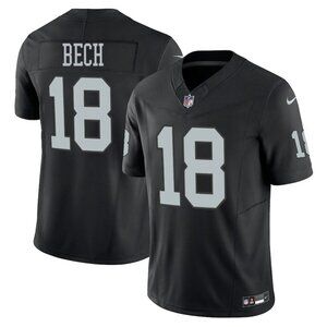 Mens Youths 18 Jack Bech Black Vapor Stitched Jersey